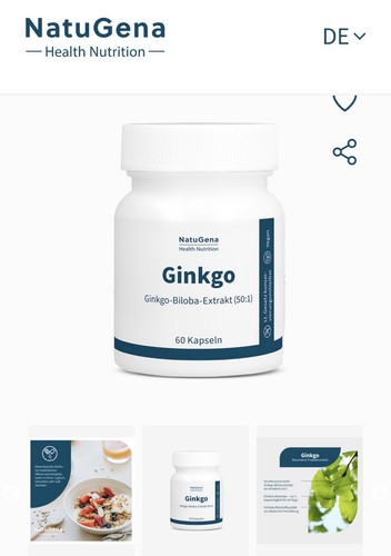 Natugena ginkgo 120 - ginkgo,