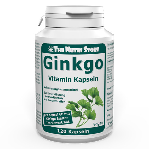 Ginkgo extrakt kapseln - ginkgo, 60