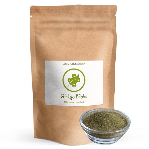 Ginkgo biloba blattpulver - blattpulver, |